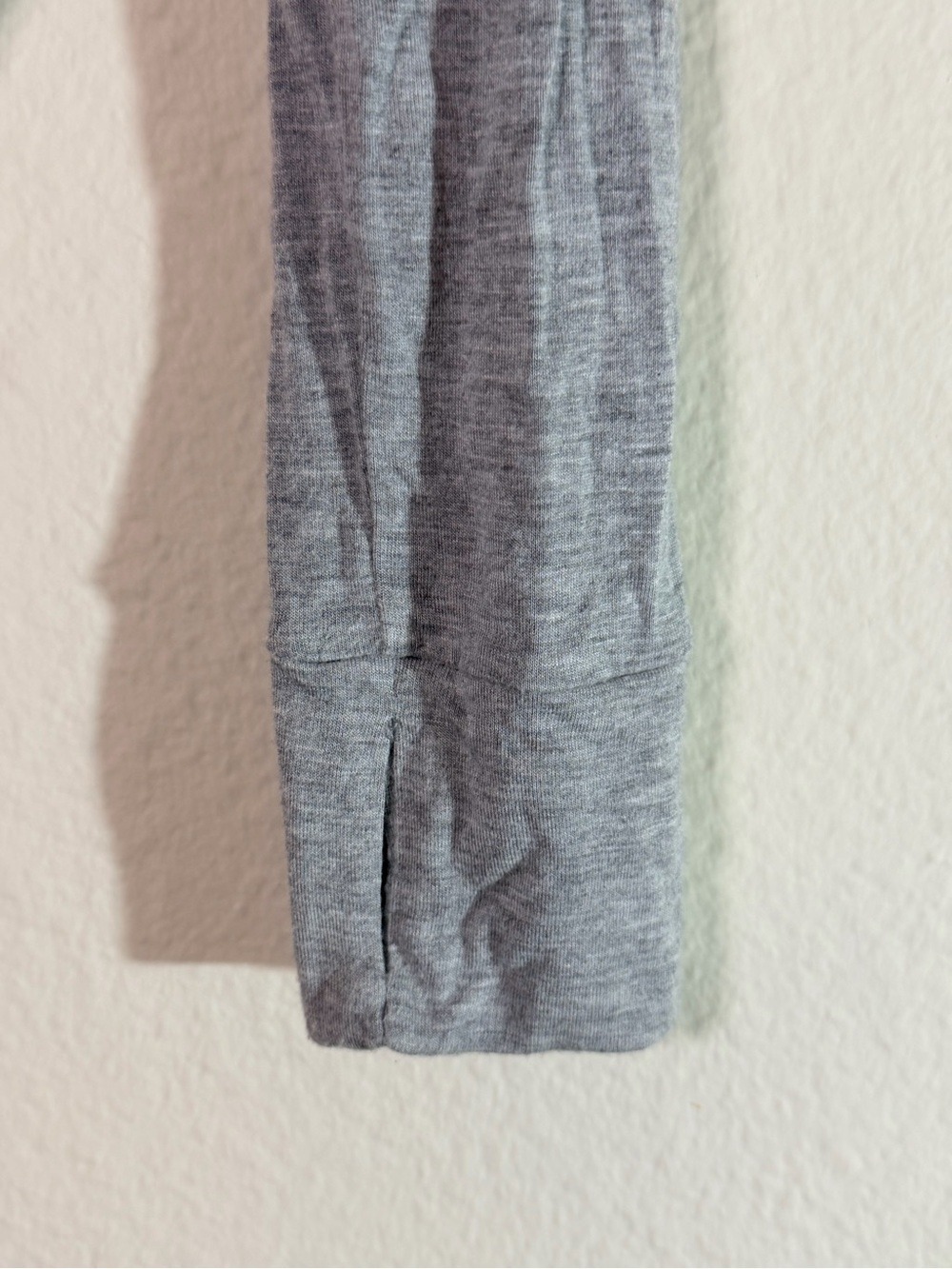 Free People Keep Away Bodysuit Heather Gray Long Sleeve Thumbhole XS/S - Picture 6 of 9